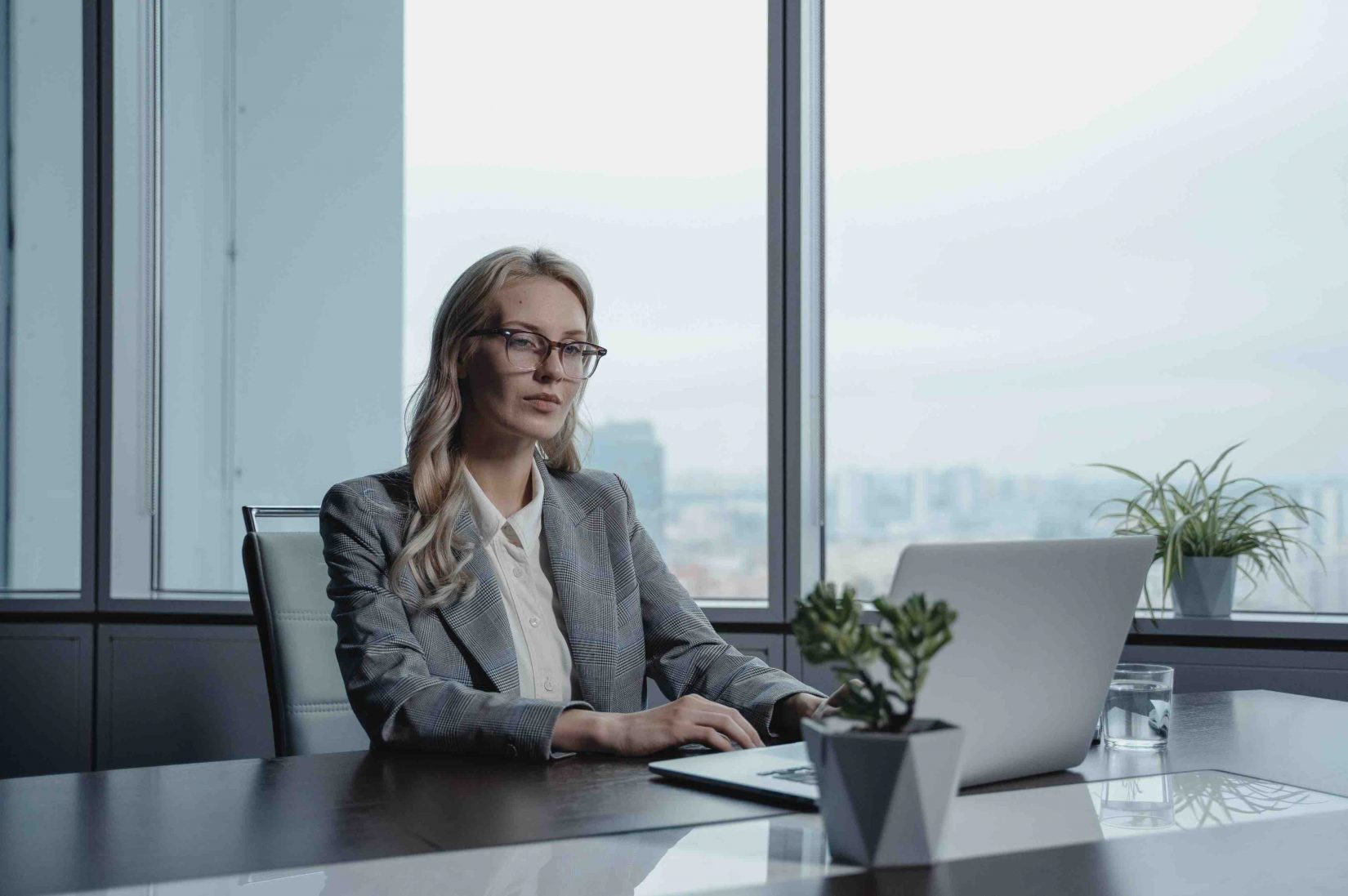 Person working at a desk